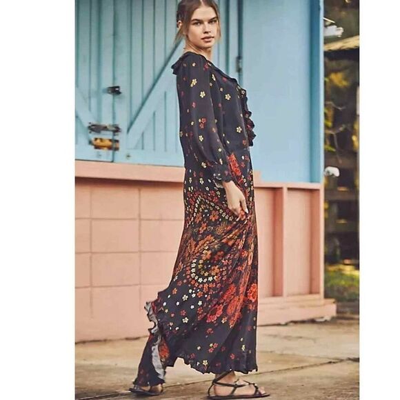 New Free  People Talsey Maxi Dress Size XS - Picture 1 of 13